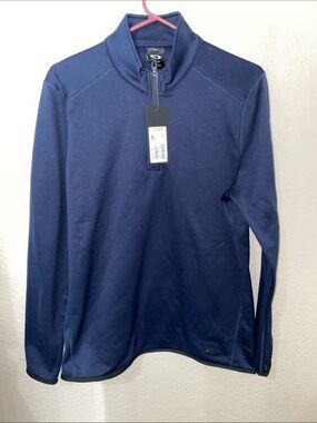 Men's Oakley 3/4 Zip up Navy Blue